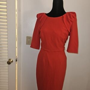 Chic Red Midi Dress